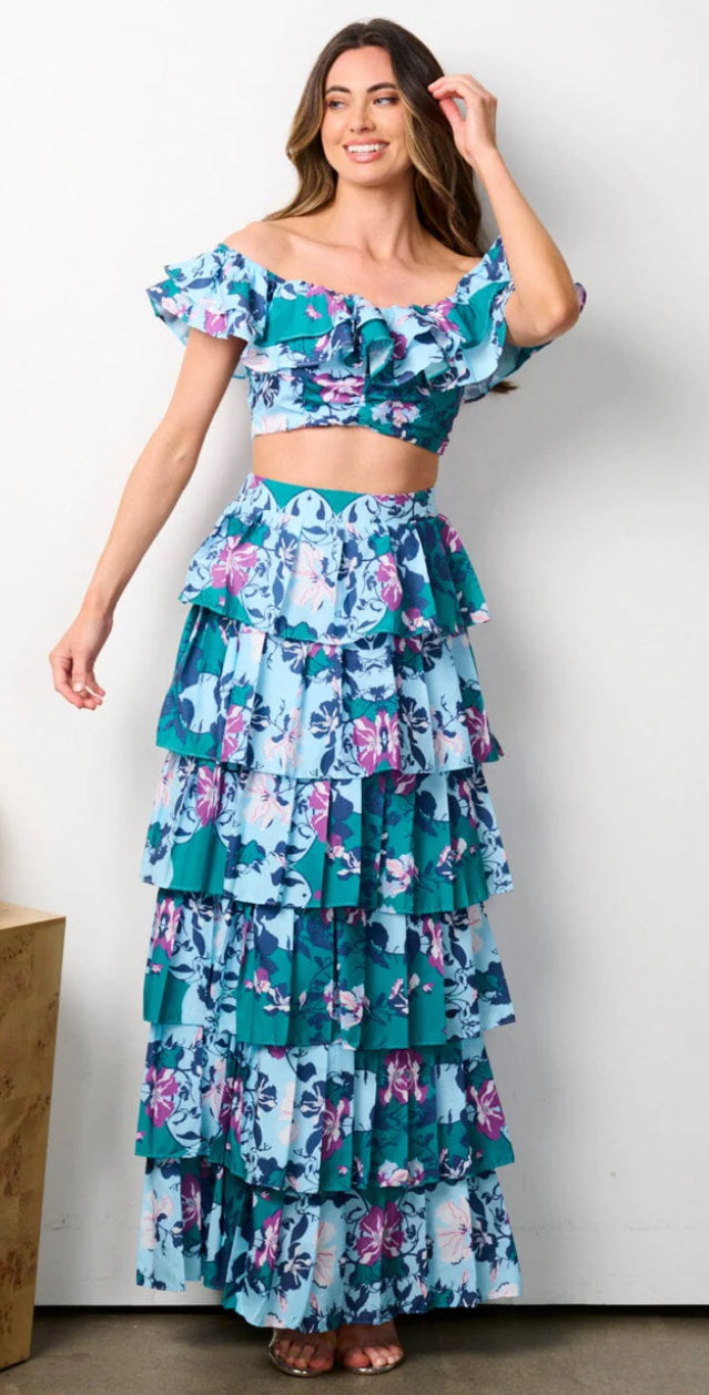 Conjunto de Falda Larga y Top