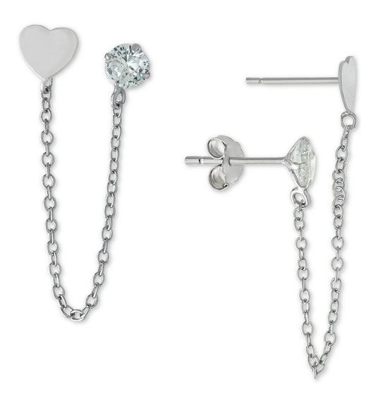 Pendientes de Plata Chapado en Oro