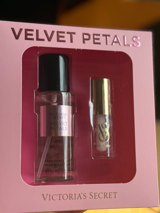 Dúo Mini Splash y Brillo Labial Velvet Petals