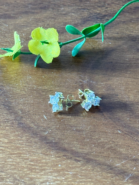 Pendientes de Plata Chapado en Oro de 14 Quilates